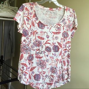 LUCKY BRAND Boho Print Tee
